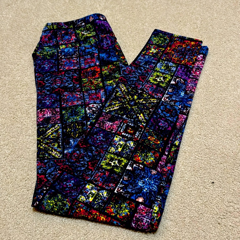 Unique stain glass LulaRoe leggings